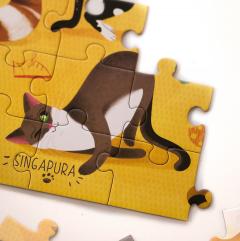 Puzzle 120 piese - Lumea pisicilor