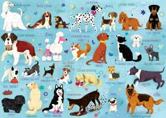 Puzzle 120 piese - Lumea cainilor