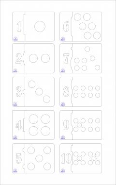 Numaratoare 1-10 U-Deco - Format A5