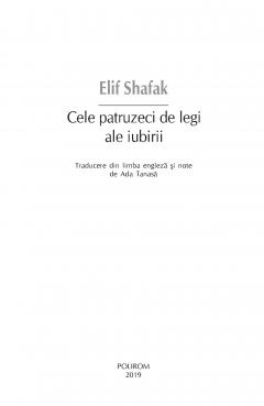 Cele patruzeci de legi ale iubirii