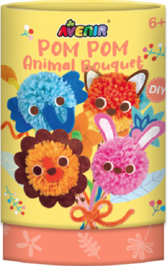 Set creativ - Pom Pom - Buchet animalute