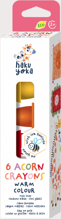 Set 6 creioane cerate - Ghinda, culori calde