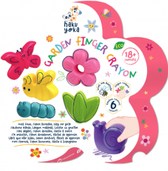 Set 6 creioane cerate pentru degete - Gradina