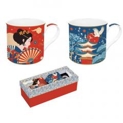 Set 2 cani din portelan - Tokyo Atmosphere