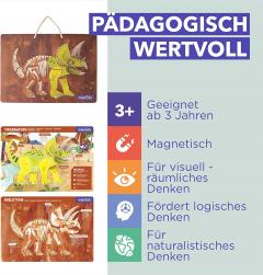 Joc magnetic educativ - Triceraptors