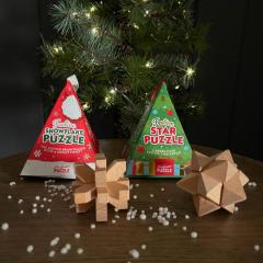 Puzzle din lemn - Festive Decoration (doua modele - pret pe bucata)