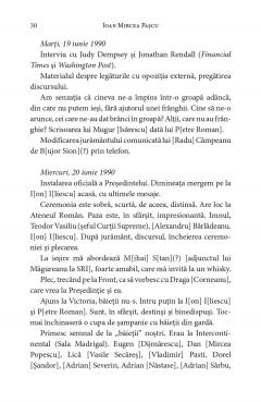 Note zilnice. Consilier prezidential (1990-1992)