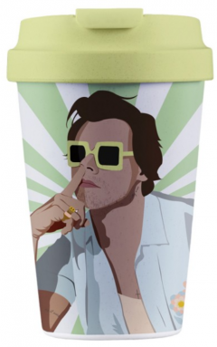 Cana de voiaj 350 ml - Bioloco Plant Easy Cup - Golden