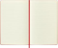 Carnet - Holiday - Moleskine Festive - Large, Hard Cover, Ruled - Snowflake - Red