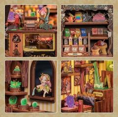 Puzzle 3D 146 piese - Cotor de carte Fantasy Plant Shop