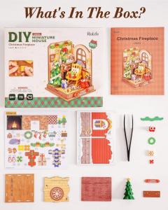 Puzzle 3D 73 piese - Minicasuta Semineul de Craciun