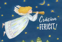Felicitare de Craciun - Inger