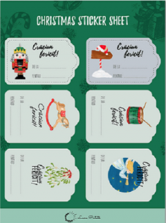 Set 6 etichete autocolante pentru cadouri