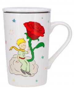 Cana cu infuzor si capac 435 ml - Le Petit Prince - Printul si Trandafirul