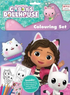 Set de colorat si abtibilduri repozitionabile - Gabby's Dollhouse