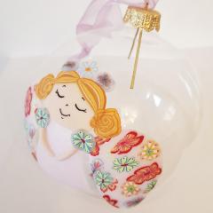 Glob Craciun - Ingeri roz