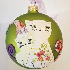 Glob Craciun - Doua pisici