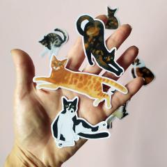Sticker - Sticky Cat Orange