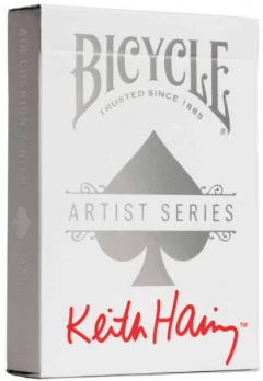 Set 2 pachete carti de joc - Bicycle Artist Series: Keith Haring