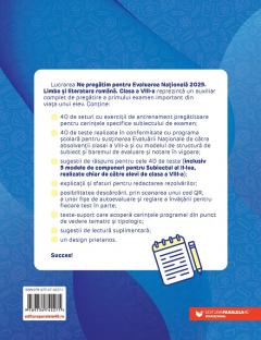 Limba si literatura romana - Evaluarea Nationala 2025, Clasa a VIII-a