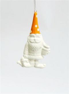 Hanger gnome. 1 piece. Orange, 10 cm