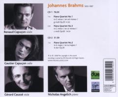 Brahms: Piano Quartets