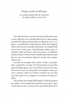 Vorbea cu patrupedele, cu pasarile si cu pestii