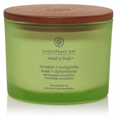 Lumanare parfumata - Awaken + Invigorate (Lemongrass Eucalyptus), 312g