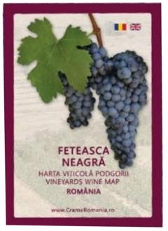 Harta viticola Pocket - Romania, Feteasca Neagra
