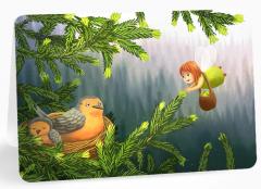 Felicitare - Muguri de brad