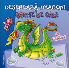 Deseneaza dragoni cu hartie de calc