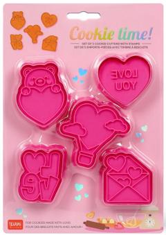Set 5 forme fursecuri - Cookie Time! - Love