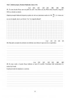 Matematica si Stiinte - Evaluare nationala la finalul clasei a VI-a