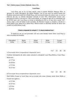Matematica si Stiinte - Evaluare nationala la finalul clasei a VI-a