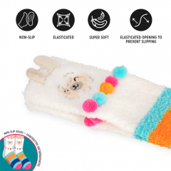 Sosete antiaderente adulti - Llama