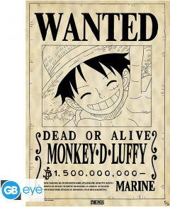 Poster - One Piece - Wanted Luffy