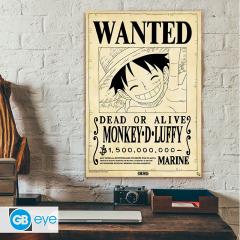 Poster - One Piece - Wanted Luffy