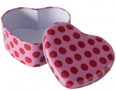 Cutie - Inima cu buline