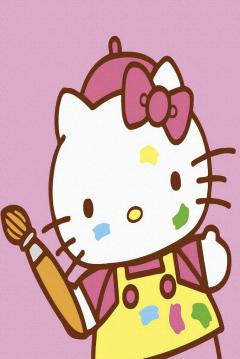 Set pictura pe numere - Hello Kitty