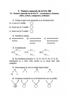 Matematica si explorarea mediului - Exercitii si probleme pentru clasa pregatitoare, clasa I si clasa a II –a