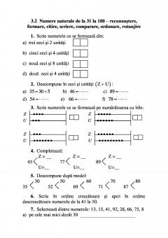 Matematica si explorarea mediului - Exercitii si probleme pentru clasa pregatitoare, clasa I si clasa a II –a