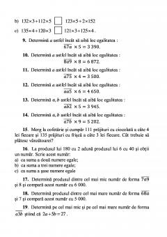 Matematica - Exercitii si probleme pentru clasele III si IV