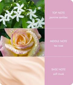 Lumanare parfumata - With Love Tea Rose & Vanilla - 2 Wick Ellipse