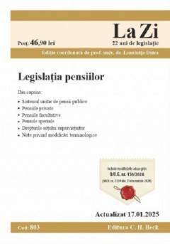 Legislatia pensiilor - Actualizat la 17.01.2025