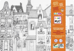 Plansa - Strada cu pisici + Set instrumente de colorat