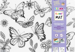 Plansa - Fluturi+ Set instrumente de colorat