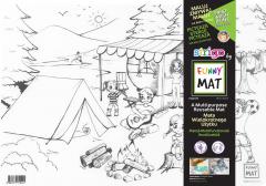 Plansa - Camping + Set instrumente de colorat