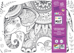 Plansa - Elefant + Set instrumente de colorat