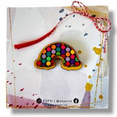 Brosa lemn - Curcubeu