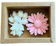 Set 2 lumanari - Ghiocel si floare